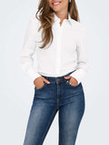 Only Camicia Classica Onlebie Donna 15357905 Bright White - Bianco