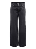 Only Jeans Wide Onlbrenda Donna 15358403 Washed Black - Nero