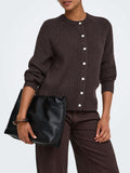 Only Cardigan Donna 15371056 Chocolate Brown - Marrone