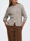 Only Cardigan Donna 15371056 Silver Mink - Avorio