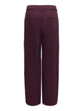 Only Pantalone Straight Onlgianna Silla Donna 15372521 Fudge - Bordeaux