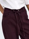 Only Pantalone Straight Onlgianna Silla Donna 15372521 Fudge - Bordeaux
