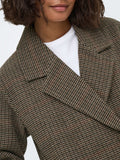 Only Cappotto Onllulu Check Donna 15373261 Fungi - Beige