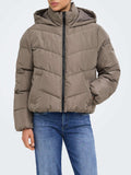 Only Giubbino Onlclair Puffer Donna 15373797 Walnut - Marrone