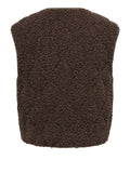 Only Smanicato Onlines Teddy Waistcoat Donna 15373836 Chocolate Martini - Marrone