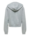 Only Felpa Cappuccio Donna 15374935 Medium Grey Melange - Grigio