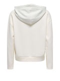 Only Felpa Cappuccio Onlscarlet Donna 15375646 Cloud Dancer - Bianco