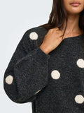 Only Pullover Onlrica Donna 15375856 Dark Grey Melange - Grigio