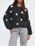 Only Pullover Onlrica Donna 15375856 Dark Grey Melange - Grigio