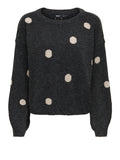 Only Pullover Onlrica Donna 15375856 Dark Grey Melange - Grigio