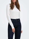 Only T-shirt Onlbamboo Donna 15377113 Cloud Dancer - Bianco