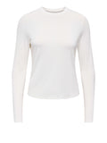 Only T-shirt Onlbamboo Donna 15377113 Cloud Dancer - Bianco