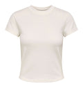 Only T-shirt Donna 15377620 Cloud Dancer - Bianco
