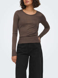 Only Pullover Donna 15378046 Bracken - Marrone