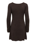 Only Vestito Mini Onltessie Ls Boatneck Donna 15378118 Coffee Bean - Marrone