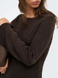 Only Vestito Mini Onltessie Ls Boatneck Donna 15378118 Coffee Bean - Marrone