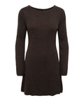 Only Vestito Mini Onltessie Ls Boatneck Donna 15378118 Coffee Bean - Marrone