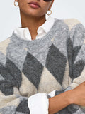 Only Pullover Donna 15378140 Light Grey Melange - Grigio