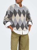 Only Pullover Donna 15378140 Light Grey Melange - Grigio