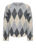 Only Pullover Donna 15378140 Light Grey Melange - Grigio