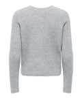 Only Cardigan Donna 15378144 Light Grey Melange - Grigio