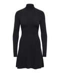 Only Vestito Mini Onlkattie Ls Highneck Donna 15378331 Black - Nero