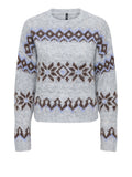 Only Pullover Donna 15378501 Light Grey Melange - Grigio