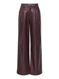 Only Pantalone Palazzo Donna 15378766 Fudge - Bordeaux
