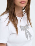 Only T-shirt Donna 15379937 Bright White Sparling - Bianco