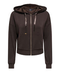 Only Felpa Zip Onlmyra Donna 15380272 Coffee Bean - Marrone