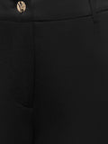 Only Pantalone Straight Onlpoptrash Tailored Donna 15380379 Black - Nero