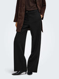 Only Pantalone Straight Onlpoptrash Tailored Donna 15380379 Black - Nero