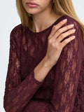Only Maglia Onlnikita Donna 15380422 Decadent Chocolate - Bordeaux