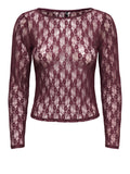 Only Maglia Onlnikita Donna 15380422 Decadent Chocolate - Bordeaux