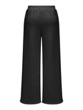 Only Pantalone Straight Onlscarlet Wide Donna 15380681 Black - Nero