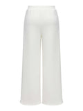 Only Pantalone Straight Onlscarlet Wide Donna 15380681 Cloud Dancer - Bianco