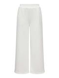 Only Pantalone Straight Onlscarlet Wide Donna 15380681 Cloud Dancer - Bianco
