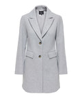 Only Cappotto Donna 15380750 Light Grey Melange - Grigio
