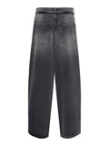 Only Jeans Wide Onlamber Donna 15380950 Black - Nero