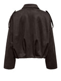 Only Giubbino Onlmoon Stina Faux Suede Donna 15381024 Chocolate Torte - Marrone