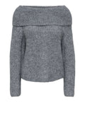 Only Pullover Donna 15381393 Medium Grey Melange - Grigio
