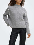 Only Pullover Onlselma Donna 15381463 Medium Grey Melange - Grigio