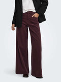 Only Pantalone Palazzo Donna 15381935 Fudge - Bordeaux