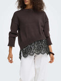 Only Pullover Onlevie Donna 15382505 Coffee Bean - Marrone