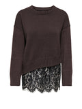 Only Pullover Onlevie Donna 15382505 Coffee Bean - Marrone