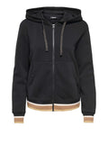 Only Felpa Zip Onlnoli Donna 15382510 Black - Nero