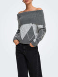 Only Pullover Onlalivia Donna 15383895 Dark Grey Melange - Grigio