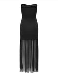 Only Vestito Longuette Donna 15383944 Black - Nero