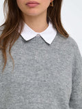 Only Pullover Onlalivia Donna 15383977 Medium Grey Melange - Grigio