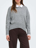 Only Pullover Onlalivia Donna 15383977 Medium Grey Melange - Grigio